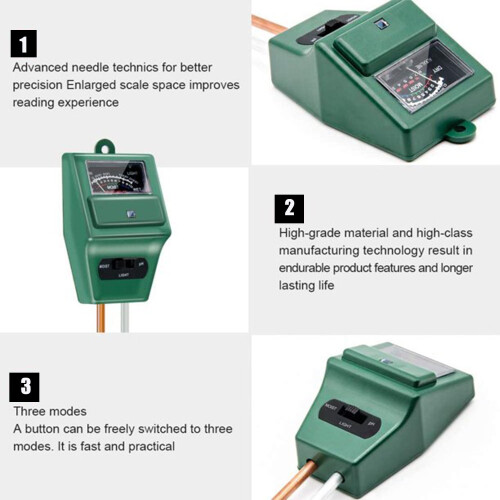 3-in-1 soil moisture/light/pH tester 2