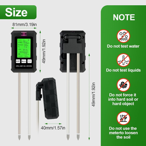6-in-1 soil test with LCD screen soil meter 1
