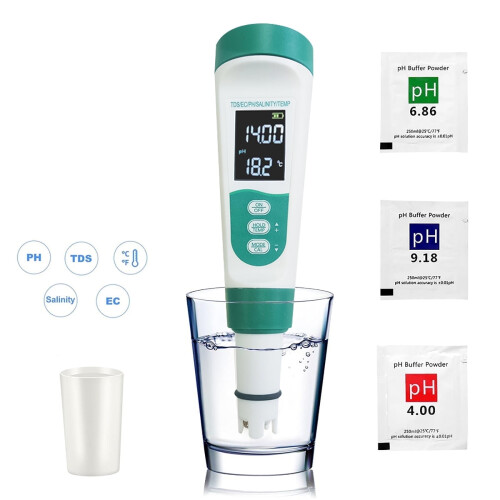 5 in 1 pH Temperature EC TDS Tester PH Meter 1