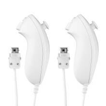 2 Pack Wii Nunchuck Controller Game Pad