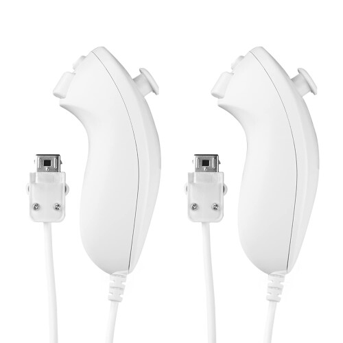 2 Pack Wii Nunchuck Controller Game Pad