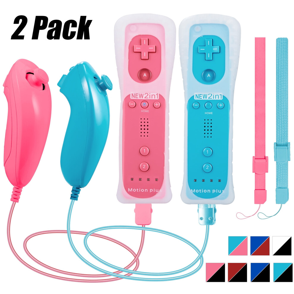 Wii Motion Plus Remote And Nunchuck Game Pad 9379360983980