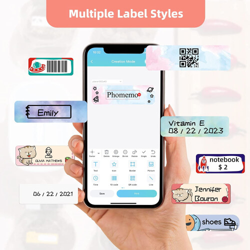 D30 Portable Bluetooth Label Printer 2