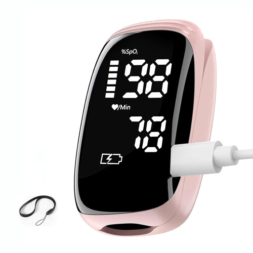 Fingertip oximeter with rechargeable pulse oximeter