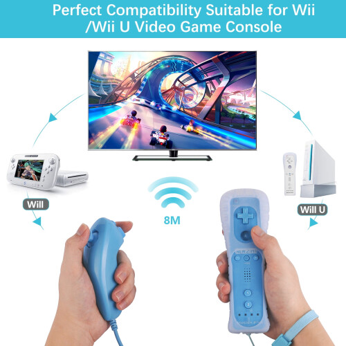 Wii Motion Plus Remote and Nunchuck Game Pad 1