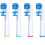 Replacement brush heads with Oral B Double Clean Design brush heads 1