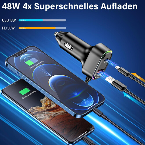 Bluetooth 5.3 Adapter Car Bluetooth FM Transmitter 2