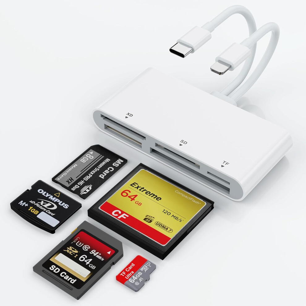 Multifunctional Sd/Tf/Cf Adapter Card Reader 9379360982174