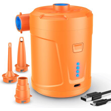 Electric inflator with 3 air nozzles air pump