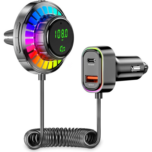 Bluetooth 5.3 Adapter Car Bluetooth FM Transmitter