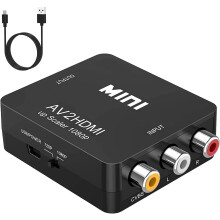 RCA to HDMI, AV to HDMI Converter Audio Adapter