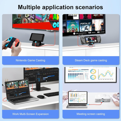 Switch USB-C to HDMI Conversion Cable Switch Accessories 2