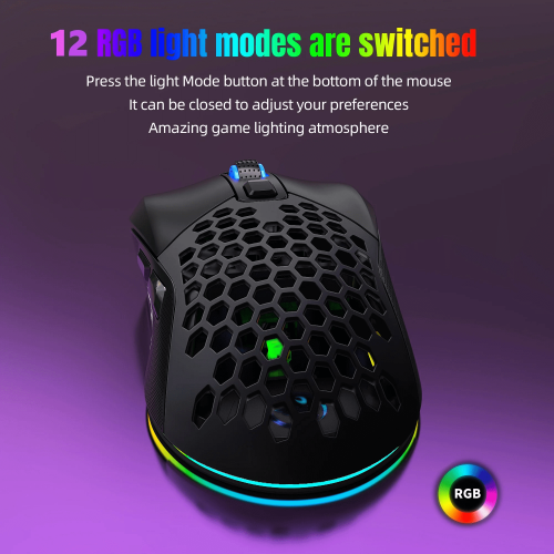 Honeycomb Shell Gaming Mouse Wired Mouse 1