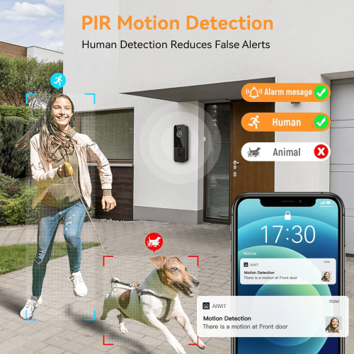 Wireless doorbell camera with chime doorbell 2
