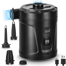 Mini Electric Inflator with 3 Air Nozzles Air Pump