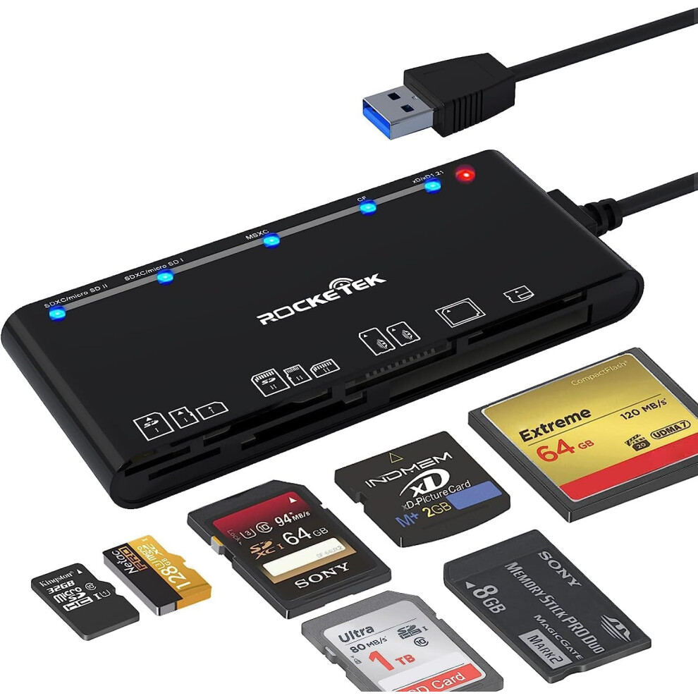 Usb 3.0, 7-In-1 Sd/Tf/Cf Adapter Card Reader 9379360982198