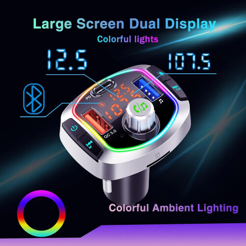 BC63 Bluetooth Adapter Car Bluetooth FM Transmitter 1