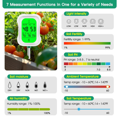 7-in-1 Smart Soil Test Kit Soil Meter 1