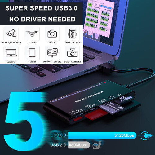 7 IN 1 memory card reader card reader 2