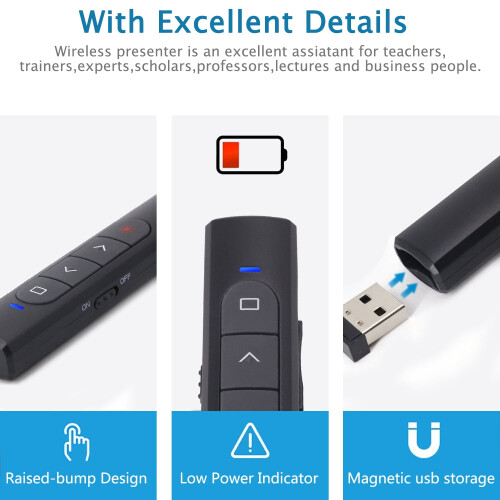 Rechargeable laser pointer presenter 1