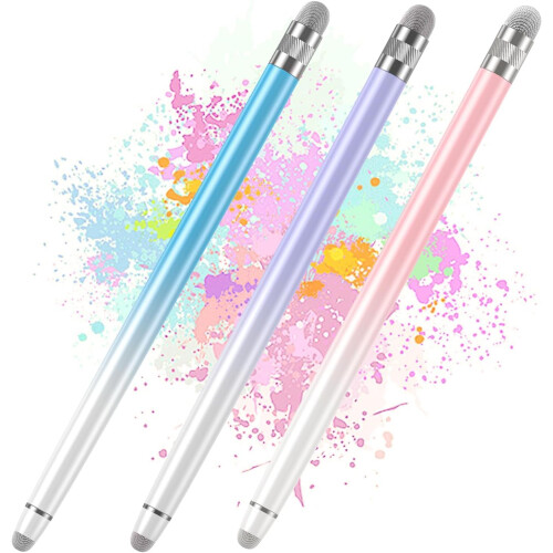 3 Pack Touchscreen Pen High Precision Fiber Tip Tablet Pen