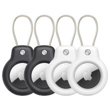4-pack AirTag holder with metal wire cable AirTag case