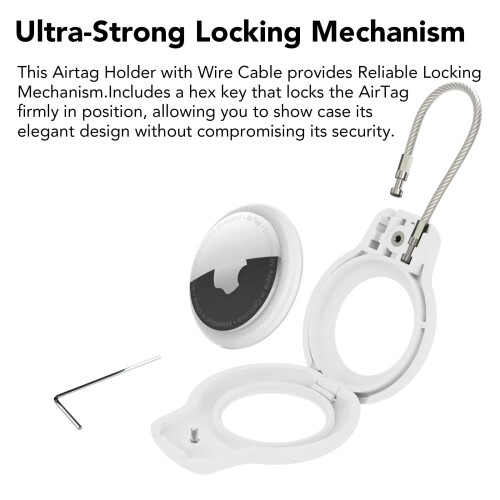 4-pack AirTag holder with metal wire cable AirTag case 1