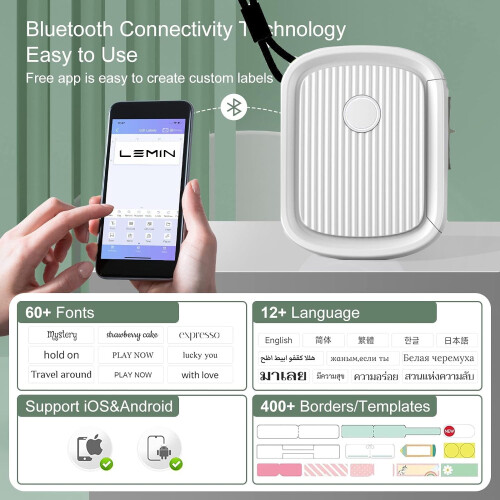 L12 Wireless Mini Label Printer 2