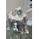 Butterfly Praying Sitting Angel Silver Ornament 20cm 2