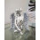 Butterfly Praying Sitting Angel Silver Ornament 20cm 1