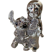 Bling Silver Nani Is Lilo Older Sister Stitch Ornament