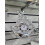 Silver Glass Sparkle Ornament Bling Clock Sail Boat 18x3.81cm 2