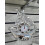 Silver Glass Sparkle Ornament Bling Clock Sail Boat 18x3.81cm 1