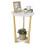 SoBuy Side Table 2-Tier Round White 2