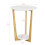 SoBuy Side Table 2-Tier Round White 3
