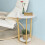SoBuy Side Table 2-Tier Round White 11
