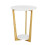 SoBuy Side Table 2-Tier Round White 1