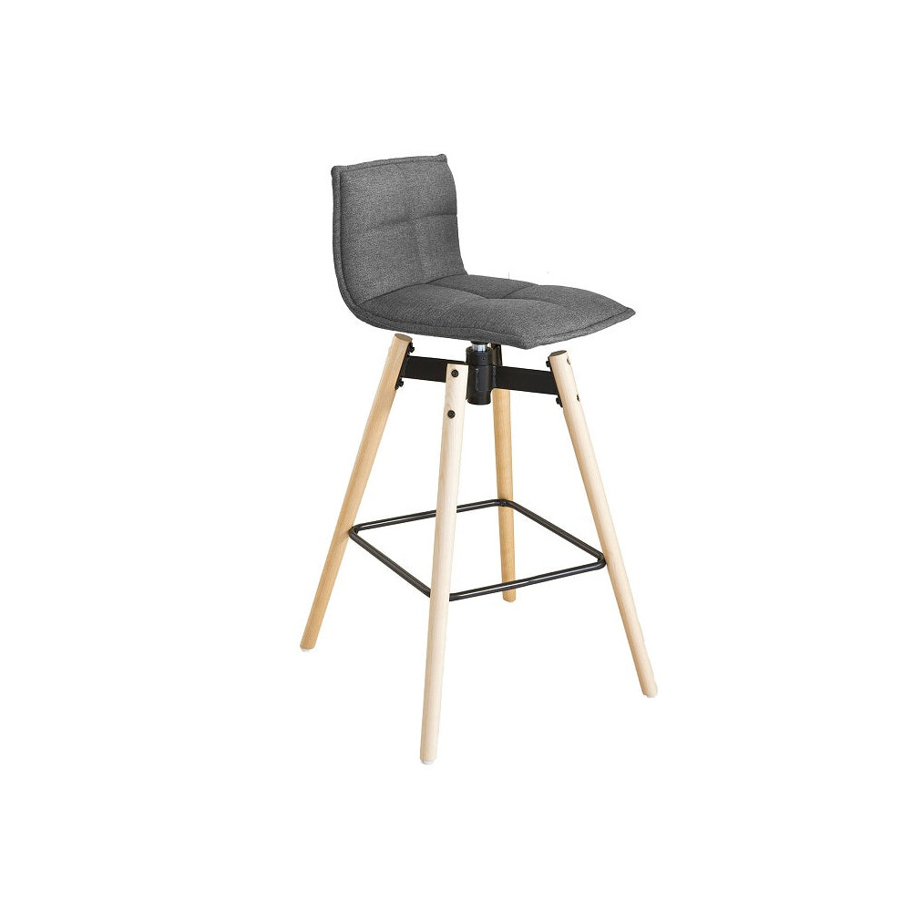 Tabouret de bar rotatif SoBuy avec dossier et repose-pieds