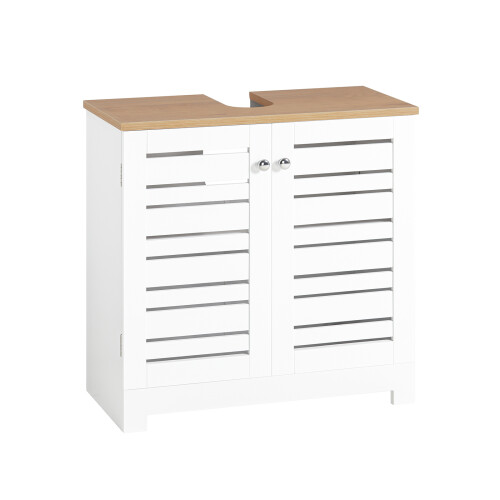 SoBuy Ντουλάπι Μπάνιου BZR40-W Λευκό 60x30x59εκ