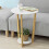 SoBuy Side Table 2-Tier Round White 9