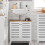 SoBuy Ντουλάπι Μπάνιου BZR40-W Λευκό 60x30x59εκ 13
