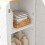 SoBuy Ψηλό Ντουλάπι Μπάνιου BZR43-W Λευκό 40x30x160cm 6