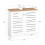 SoBuy Ντουλάπι Μπάνιου BZR40-W Λευκό 60x30x59εκ 3