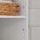 SoBuy Ψηλό Ντουλάπι Μπάνιου BZR43-W Λευκό 40x30x160cm 11