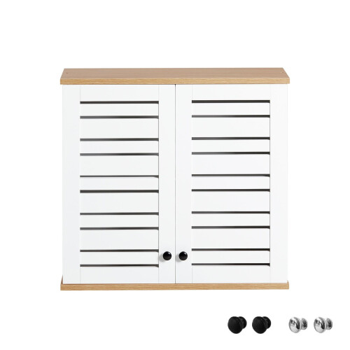 Dulap baie SoBuy alb, 60x56x19cm, MDF rezistent