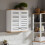 Dulap baie SoBuy alb, 60x56x19cm, MDF rezistent 6