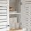 Dulap baie SoBuy alb, 60x56x19cm, MDF rezistent 9