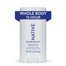 Native Whole Body Deodorant Stick Contains Naturally Derived Ingredients Deodorant for Men and Women | 72 Hour Odor Protection Aluminum Free with Co