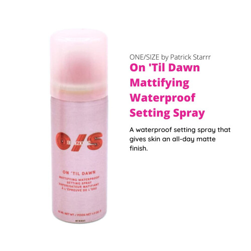 One Size by Patrick Starrr On 'Til Dawn Mini Mattifying Waterproof Setting Spray 1 oz 1