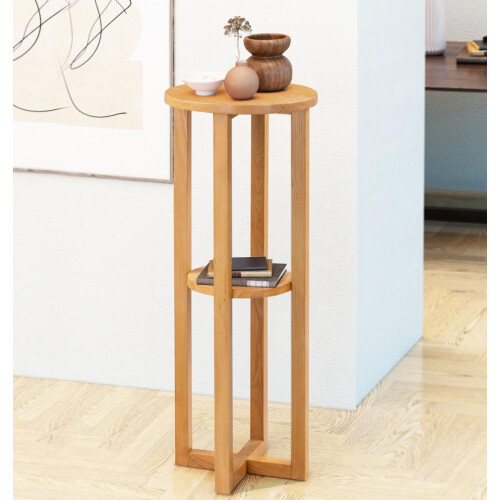 Hallowood Furniture Waverly Tall Round Side Table